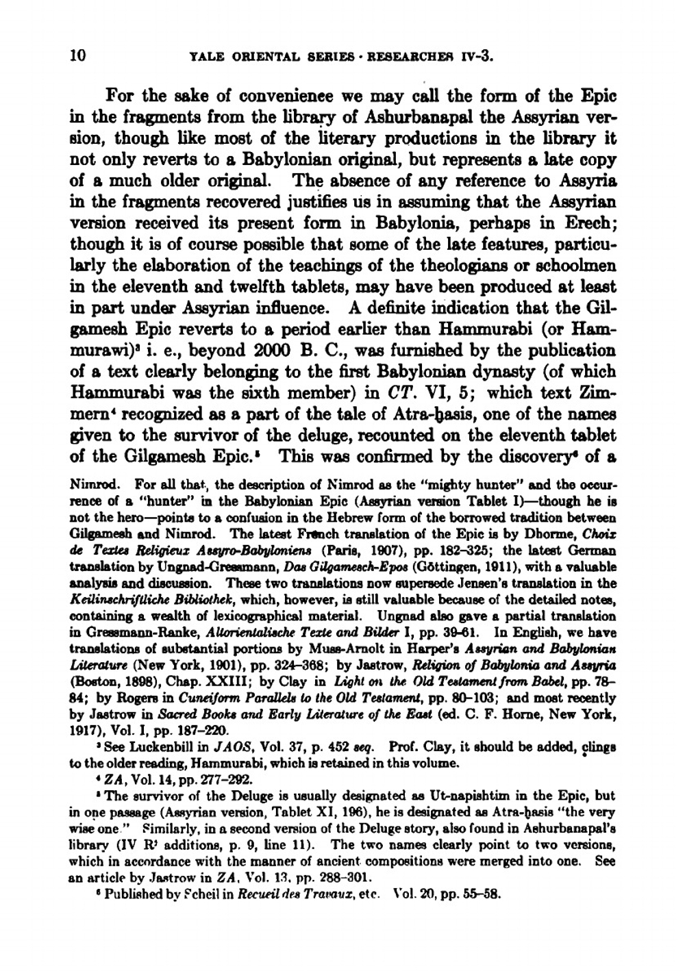 An old Babylonian version of the Gilgamesh epic, on the basis of recently discovered texts | Morris Jastrow
