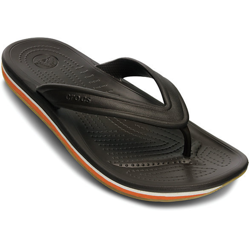 Шлепанцы Crocs Retro Flip Espresso / Pumpkin