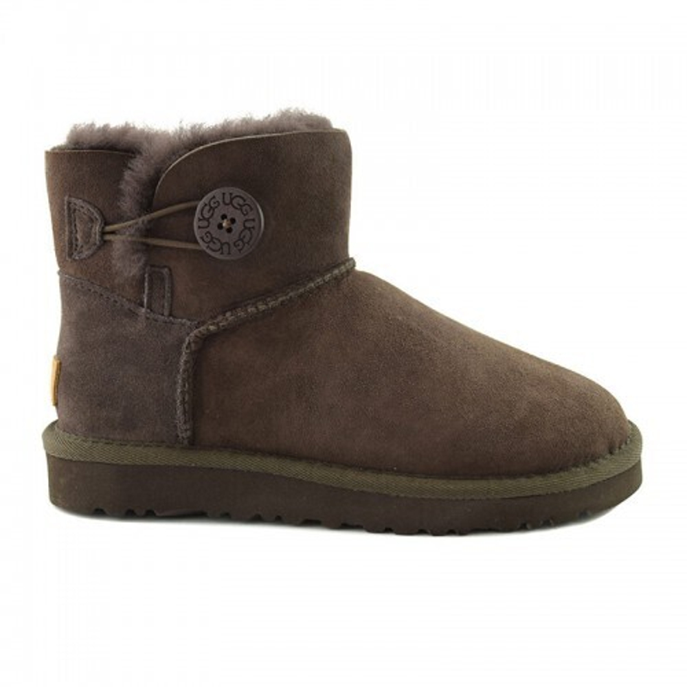 Угги Women's Mini Bailey Button Chocolate
