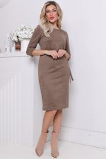 Платье  Идеальный образ (вельвет, латте) Diolche (Акция)