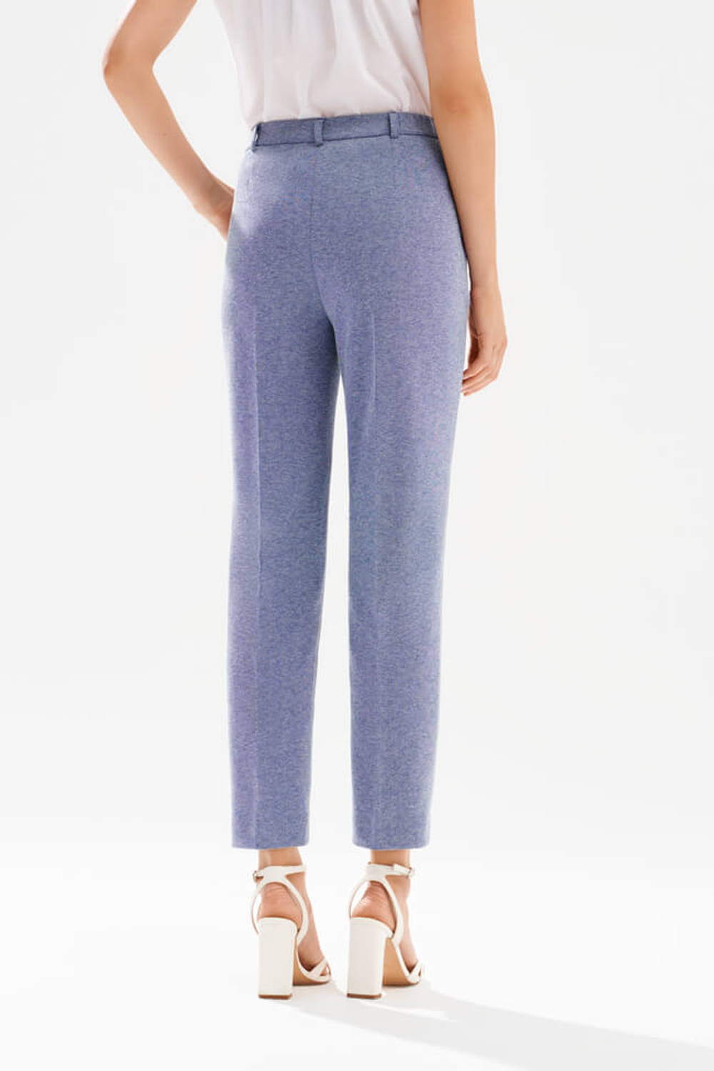 31237 Брюки женские (синий меланж)