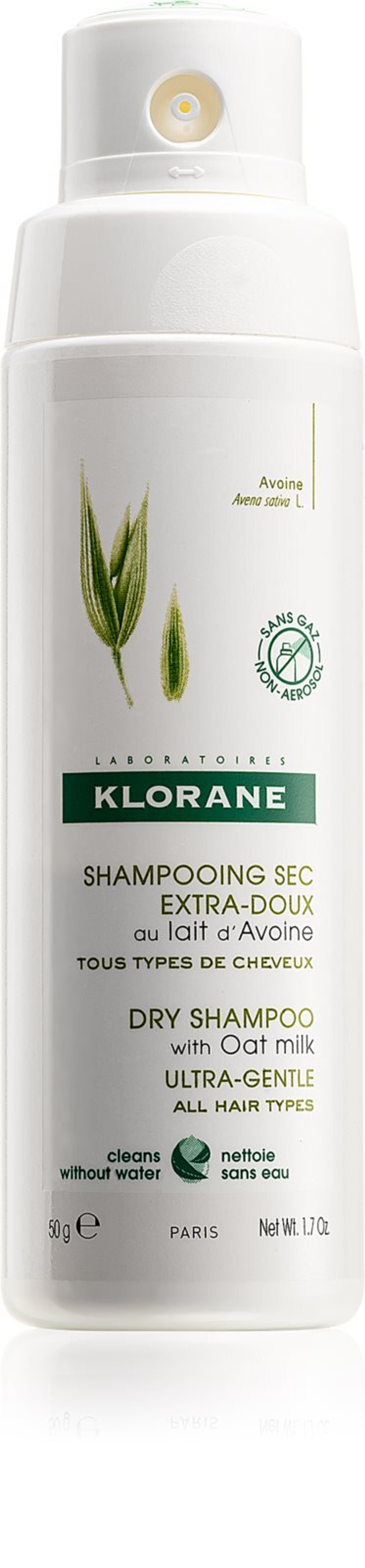 Klorane Oat - безаэрозольный сухой шампунь /  do wszystkich rodzajów włosów 50  g  / GTIN 3282770200904