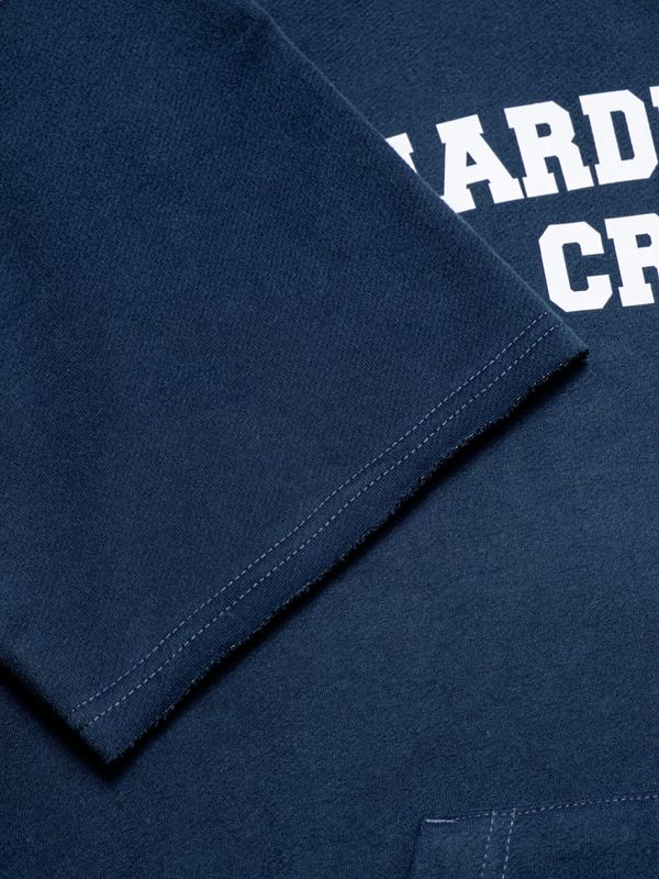 Толстовка Crew с коротким рукавом темно-синяя - фото 9