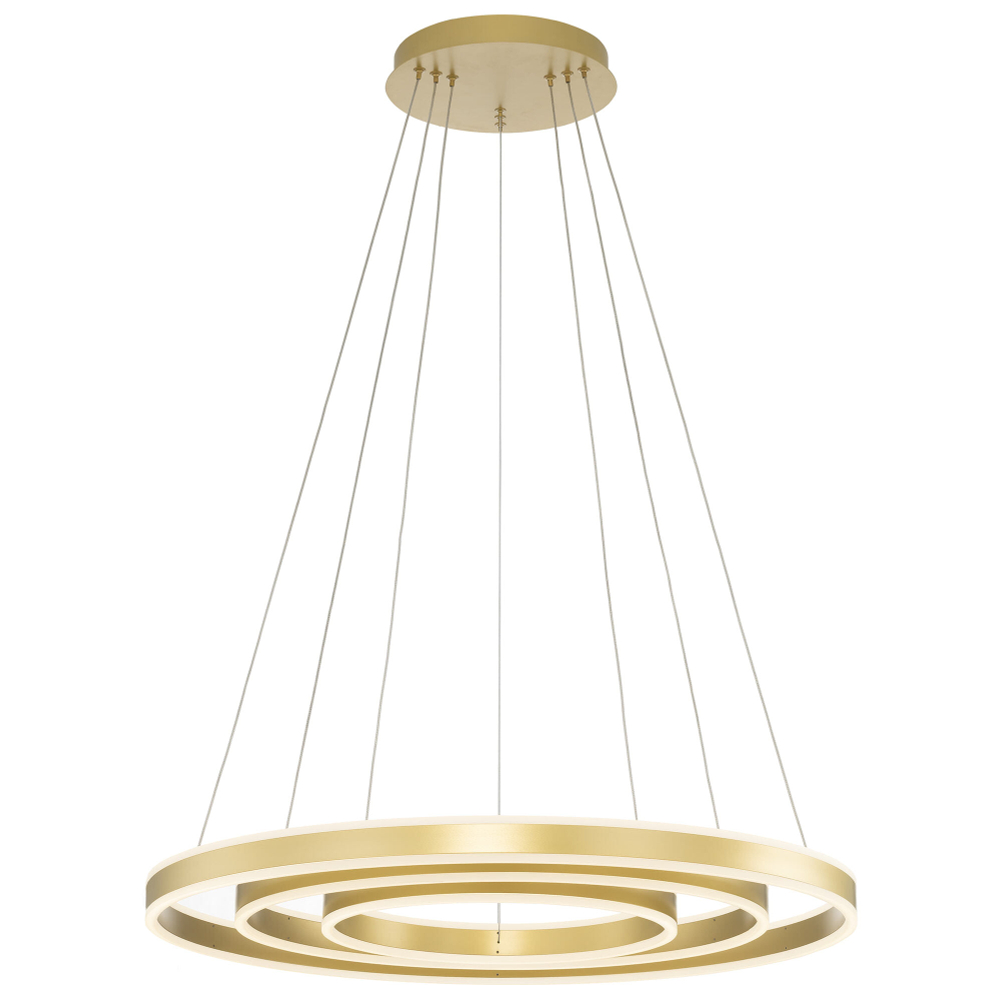 Citilux Дуэт CL719682 LED Люстра подвесная с пультом Золото