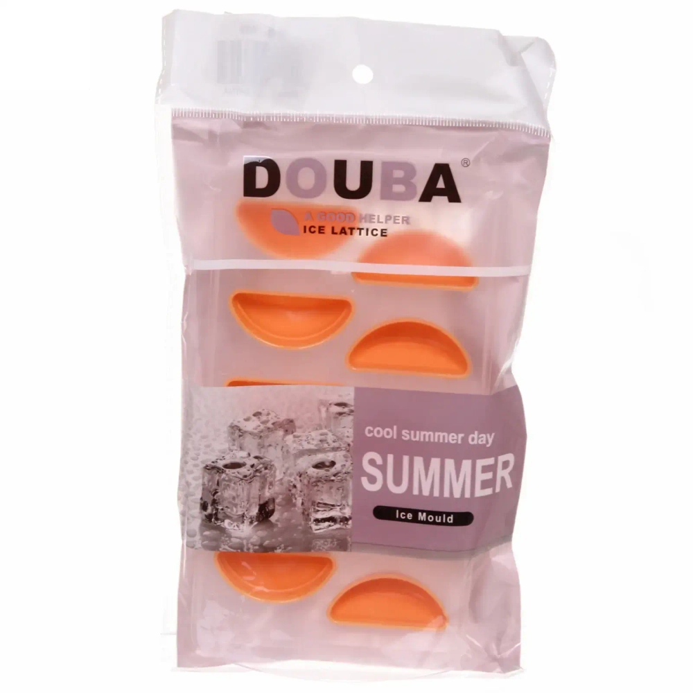 Форма для льда пластиковая с силиконом «Апельсин»