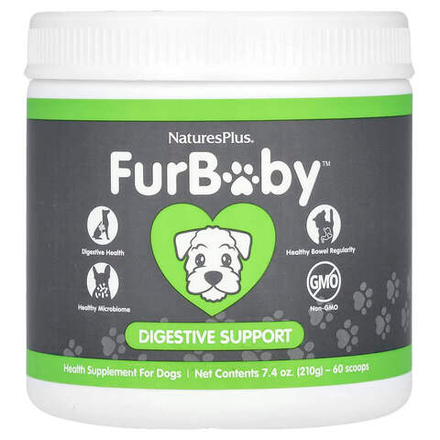 NaturesPlus, FurBaby, поддержка пищеварения у собак, 210 г (7,4 унции)