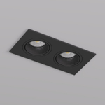 DK3072-BK Встраиваемый светильник, IP 20, 10 Вт, GU5.3, LED, черный/черный, пластик