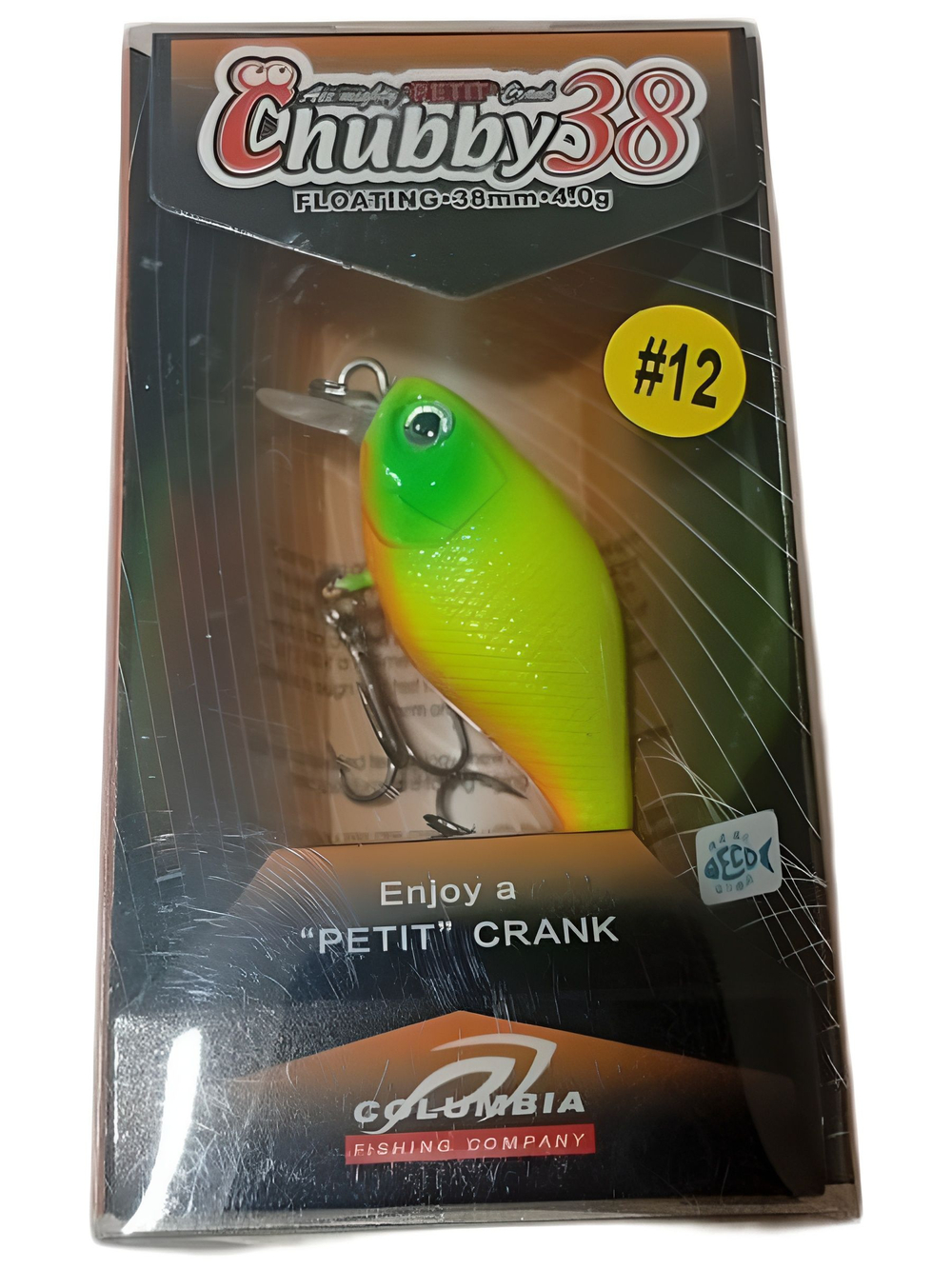 Воблер Columbia Chubby 38F для ловли жереха, голавля, форели и язя