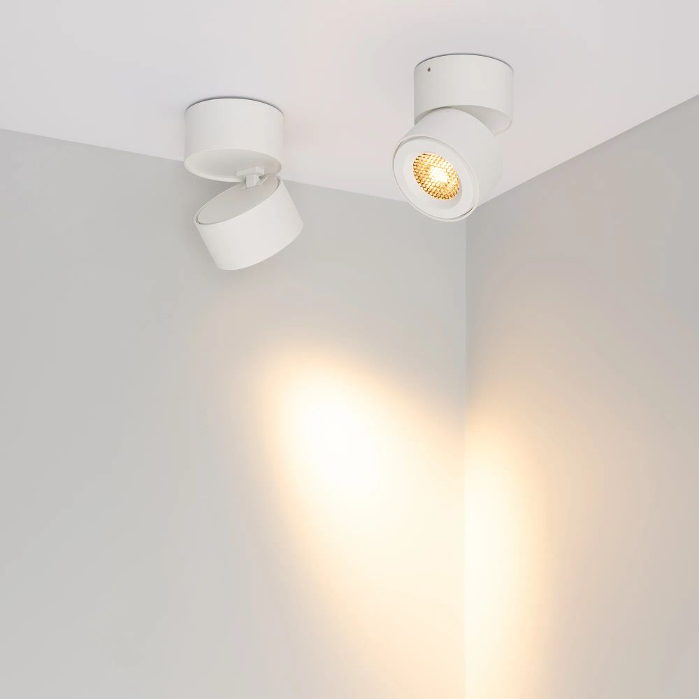 Светильник SP-POINT-SURFACE-R85-12W Warm3200-MIX (WH, 36 deg, 230V) (Arlight, IP20 Металл, 5 лет) 058616