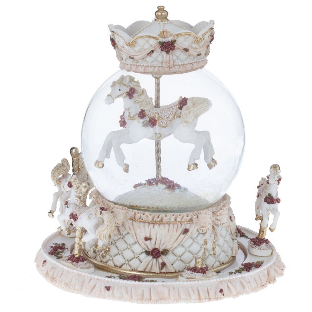GAEM Фигурка декоративная в стекл шаре "Карусель" (ключ,муз, движ), D 10 см, L15 W15 H17 см