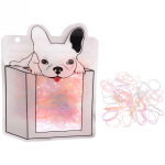 Резинки для волос силиконовые 100шт «Mini miracle - Бетти», цвет микс ,11*14,5см