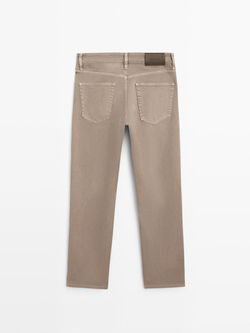 Massimo Dutti Джинсы зауженного кроя, норка