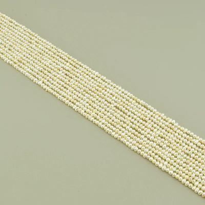 Нитка Жемчуг 35 см. 3 мм. (Без замка)
