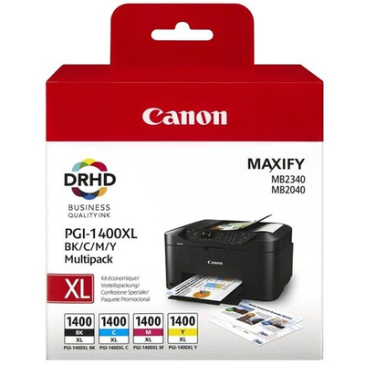 Набор картриджей CANON PGI-1400XL, 4 цвета