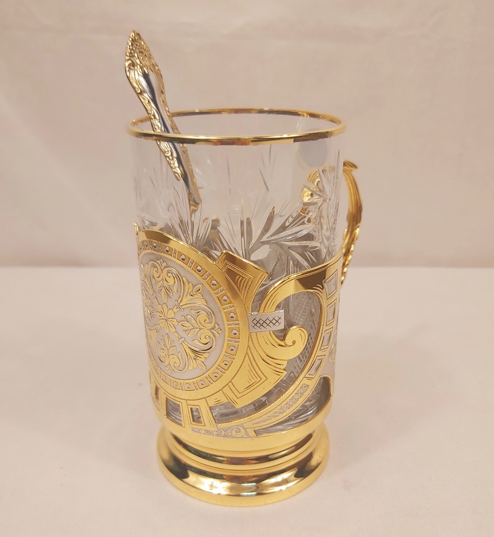 Подстаканник "Узорный" златоустовская гравюра