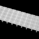 Шторная лента Oz-Is арт. 4428 Р, коэф сборки 1:2,5, цвет белый (ширина 80 mm)