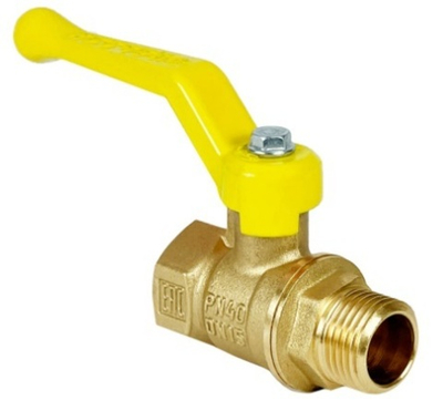 Кран шаровой для газа VALFEX Ду 15 (1/2") вн-нар, ручка