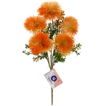 Искусственные цветы «Волшебство лета» 32см Одуванчики 5 цветков оранжевые