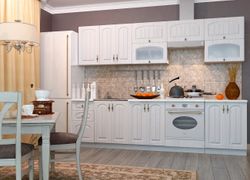 Модульный кухонный гарнитур «Монако» 2800 (сандал), ЛДСП/МДФ, ДСВ Мебель