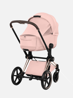 Cybex Priam 5 Style, в цвете Peach Pink (шасси Rose Gold) + автокресло Cybex Cloud T Plus