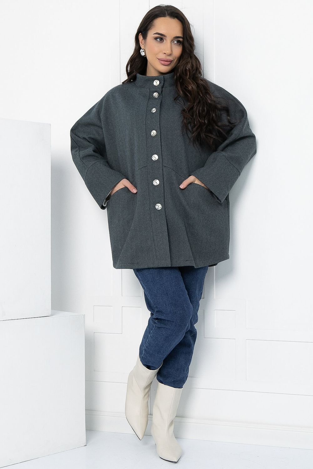 Жакет Вместе навсегда (темно-серый) Б12804-4М LT Collection