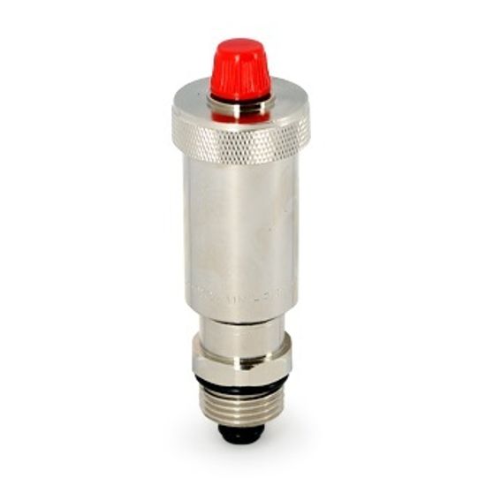 Автоматический воздухоотводчик Uni-Fitt Slim 1/2" никелированный с отсечным клапаном (234N2002)
