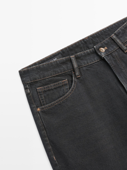 Massimo Dutti Джинсы зауженного кроя, синий