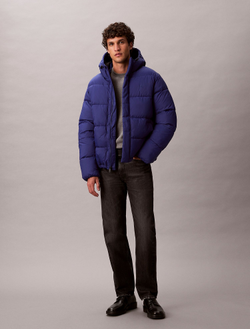Утепленная куртка Calvin Klein Hooded Puffer Jacket Bellwether Blue