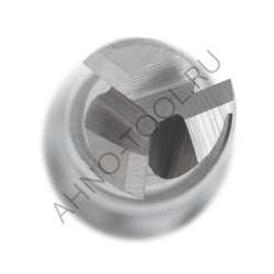 Фреза твердосплавная 1мм (L=50, l=3, хв=4) Z3 45° по алюминию и цвет.металлам BRAL-3E-D1.0 AHNO