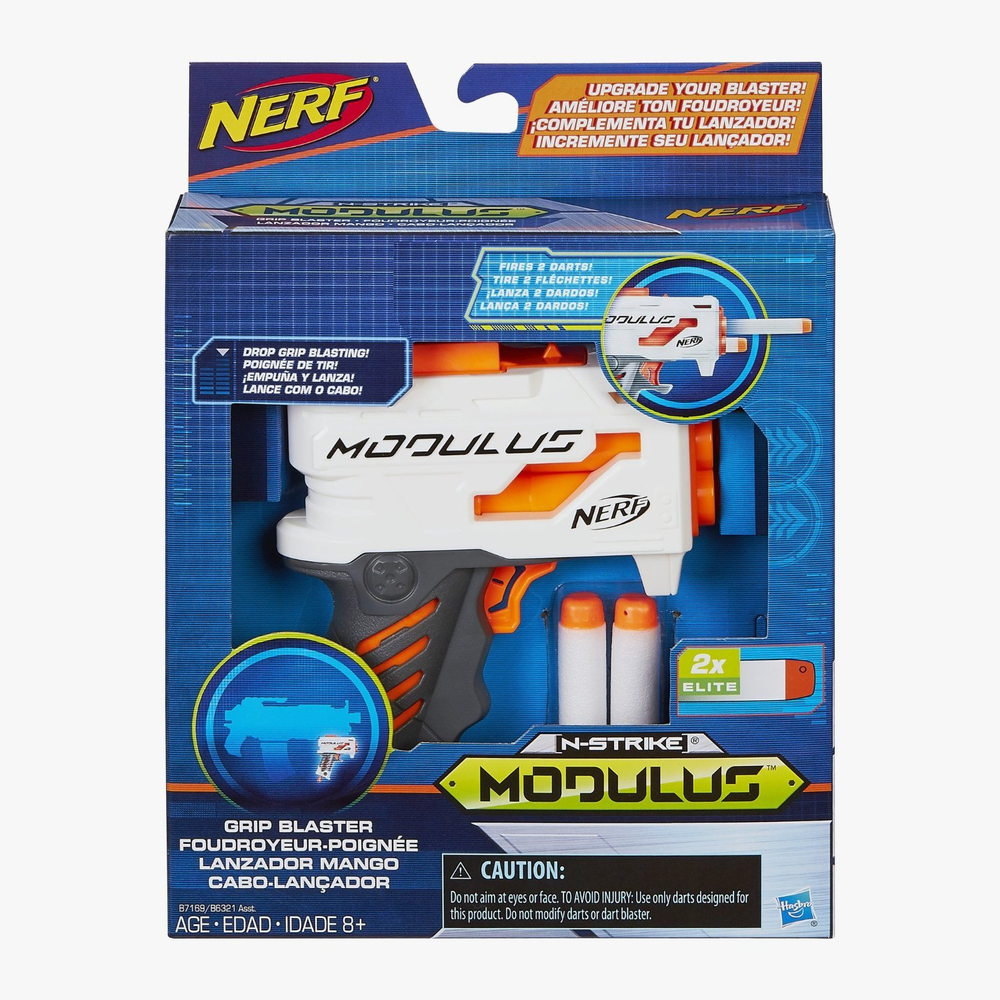 Nerf: Набор Бластер "Элит Модулус" + Аксессуары Nerf "Модулус" B1538N