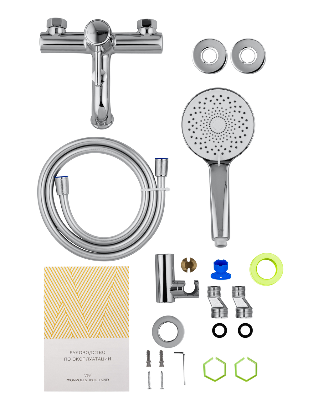 Смеситель для ванны с душем WONZON & WOGHAND TOR, Хром (WW-88037073-CR)