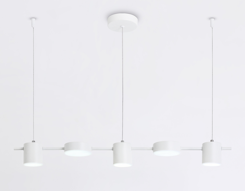 Светильник светодиодный подвесной FL51678/5 WH белый 3000K/4200K/6400K 25W 790*100*1000 (Без ПДУ)