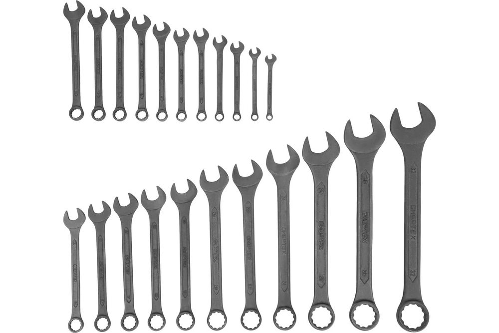 Набор комбинированных ключей 6-32 мм Сибртех упаковка 22 шт