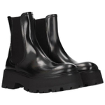 Alexander McQueen Leather Short Chelsea Boots 5.5cm Women"s Black