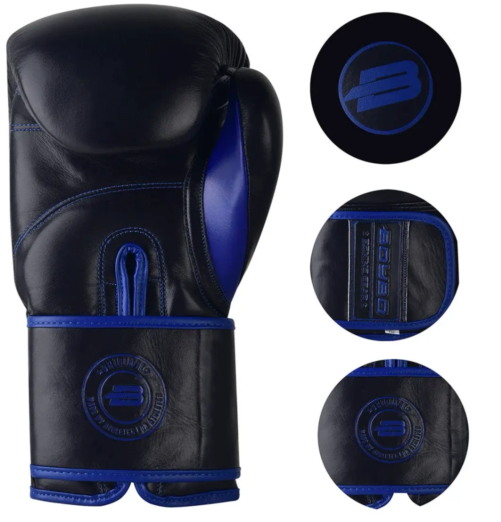 Боксерские перчатки BoyBo Rage BBG200 Black\Blue