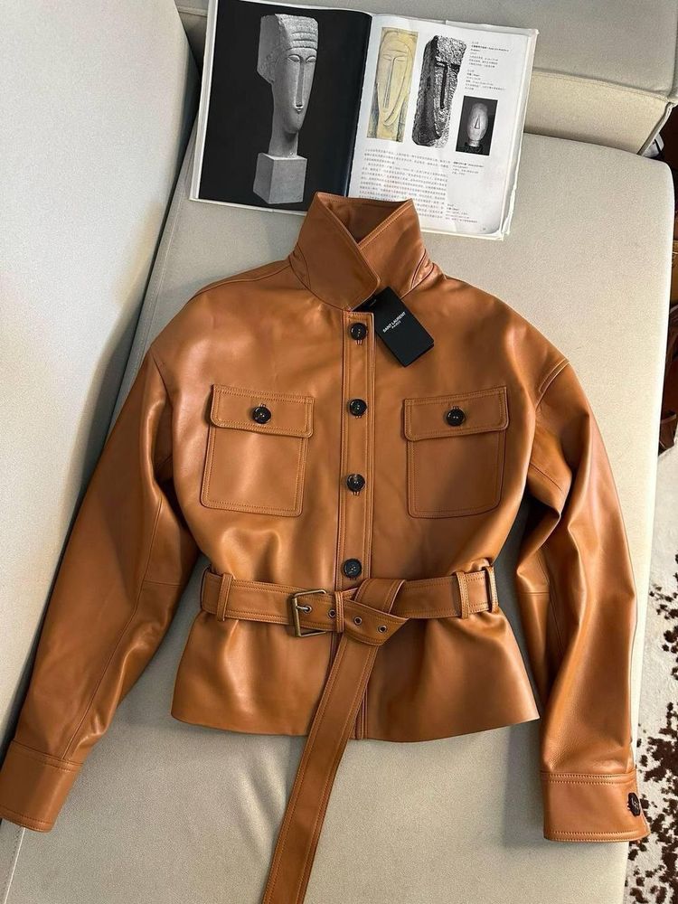Кожаная куртка Yves Saint Laurent