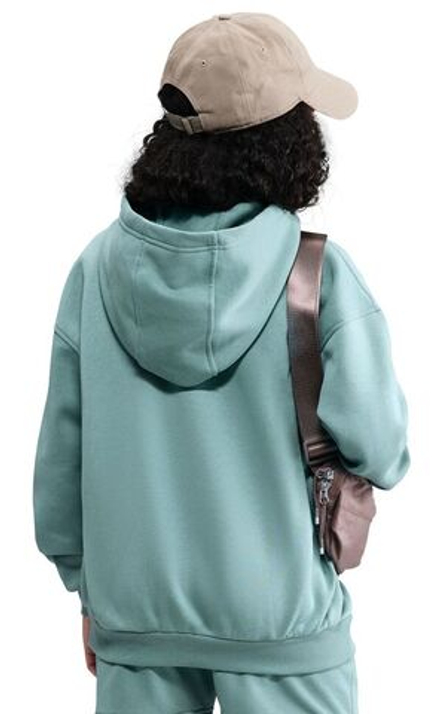 Детская теннисная куртка Nike Kids Sportswear Club Fleece Oversized Full Zip - cannon/white