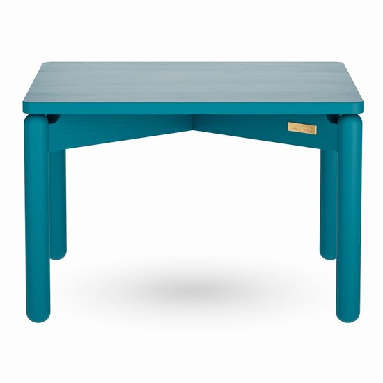 Столик кофейный saga, 60х60 см, сине-зеленый