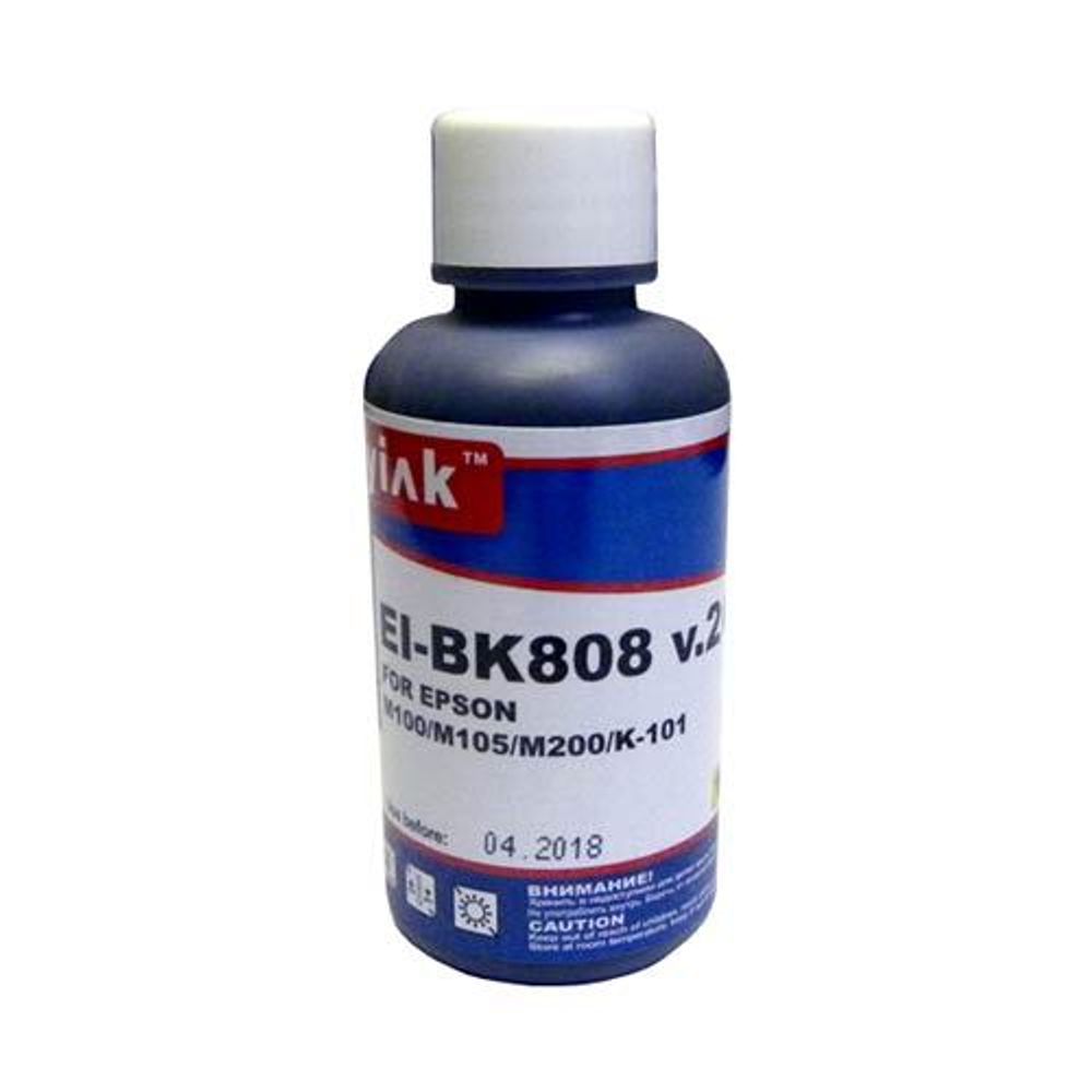 Чернила для EPSON (T1361) M100/M105/ M200/K-101 (100мл, black, Pigment) EI-BK808 v.2/ v.3  EverBrite™ MyInk