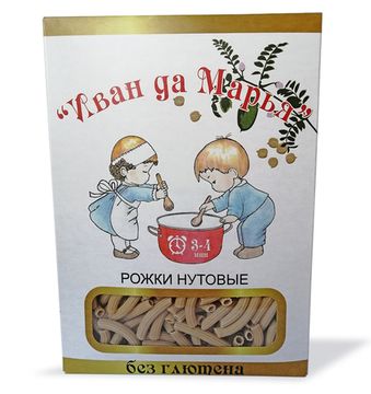 Рожки нутовые безглютеновые, Иван да Марья, 400г.