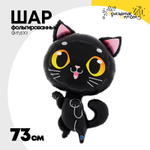 Шар Фольгированный Кот черный (Черный)