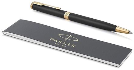 Шариковая ручка Parker Sonnet Slim Core K428, Matte Black GT