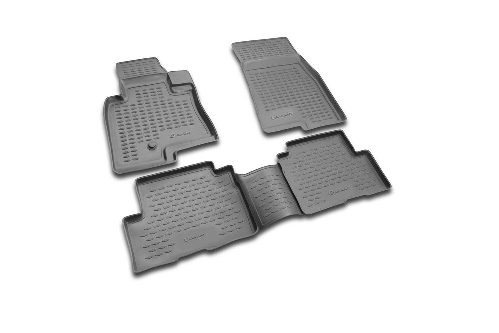 Коврики Standard, в салон MITSUBISHI Pajero III 5D 1999-2006, 4 шт. (полиуретан, чёрные) Element.NLC.35.05.210