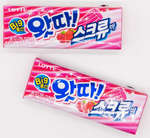 Жевательная резинка Lotte What a Big Bubble Gum, вкус клубника и яблоко, 23 гр