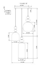 Светильник подвесной Moderli V11403-3P Tamina