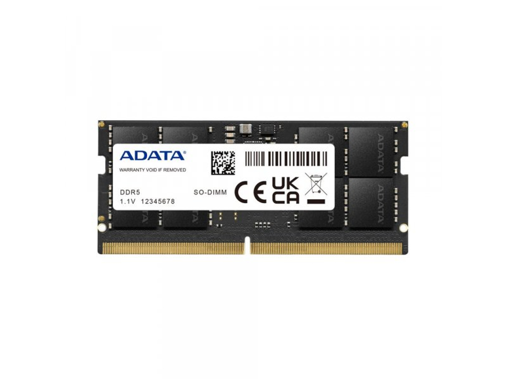 Оперативная память ADATA AD5S480016G-S, DDR5 1х 16ГБ 4800 МГц, SODIMM, RTL