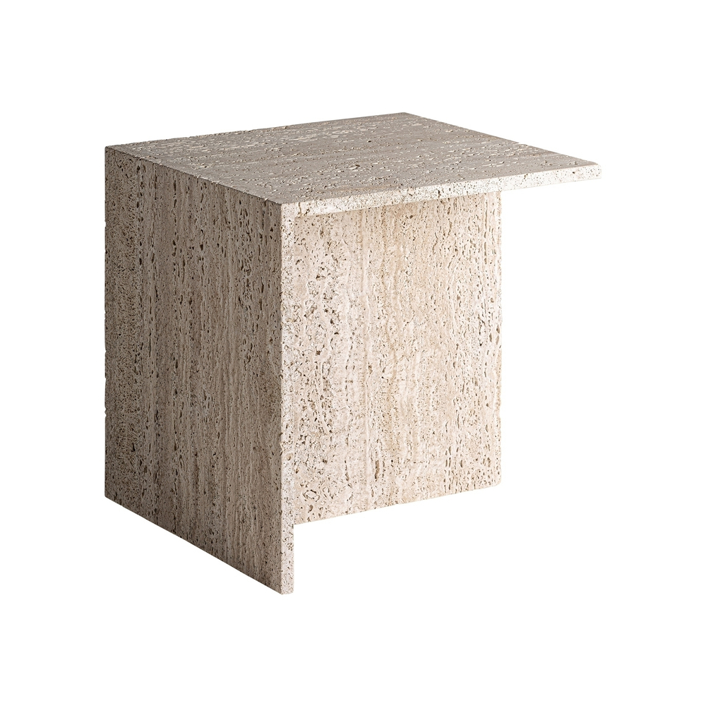 Приставной столик Vical Theuville из травертина 50x50