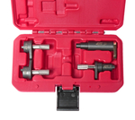 JTC-4769 - Набор фиксаторов распредвала для установки фаз ГРМ (VW SKODA дв.OEMT10120,Т10121,Т10123) в кейсе JTC - Комплектация 

Фиксатор распредвала (арт. 4769-1, 4769-3) – 3 шт.
Фиксирующий палец маховика (арт. 4769-2) – 1 шт.


Описание

Используется для блокировки распределительного вала при регулировке фаз ГРМ.
Оригинальные номера: Т10120 (4769-3), Т10121 (4769-2), Т10123 (4769-1).


Применение

Применяется в автомобилях Volkswagen Polo, Fox, Skoda Fabia, Seat Ibiza/Cordoba.
Для двигателей 2-х и 3-х цилиндровых, объемом 1.2л, 6/12V.