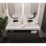 Раковина-моноблок двойная Boheme Flat 140 859-140-CLCT, CALACATTA