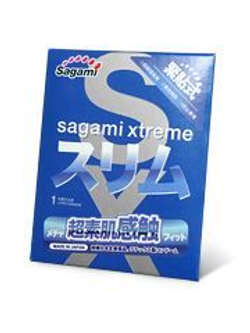 SAGAMI Xtreme Feel Fit 1 шт. Презервативы супер облегающие. латекс 0,06 мм